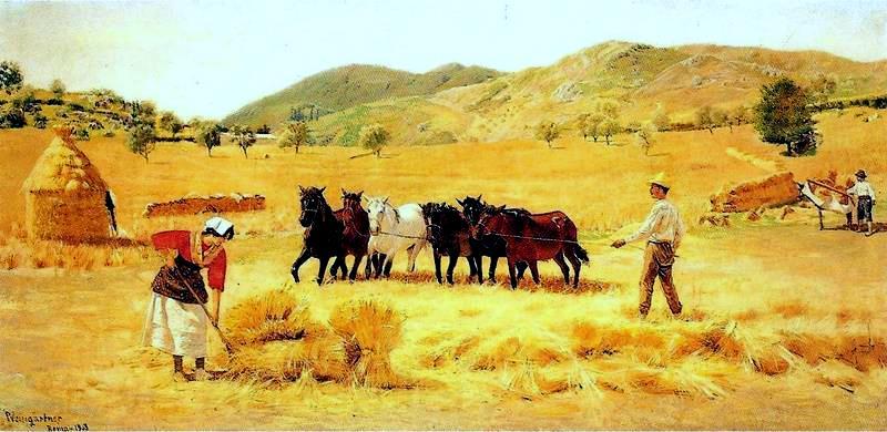 Pedro Weingartner Harvest Spain oil painting art